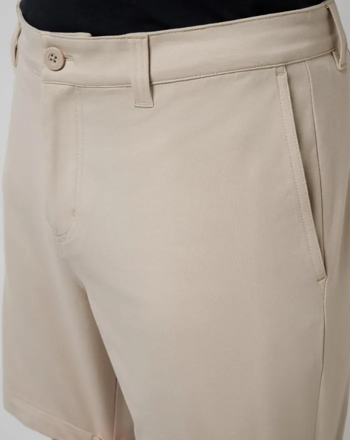 Men STRETCHKNIT SHORT 8IN Italian Sand TravisMathew Shorts