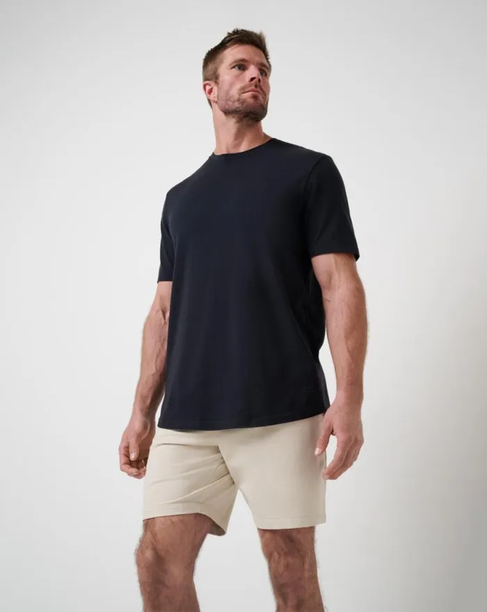 Men STRETCHKNIT SHORT 8IN Italian Sand TravisMathew Shorts