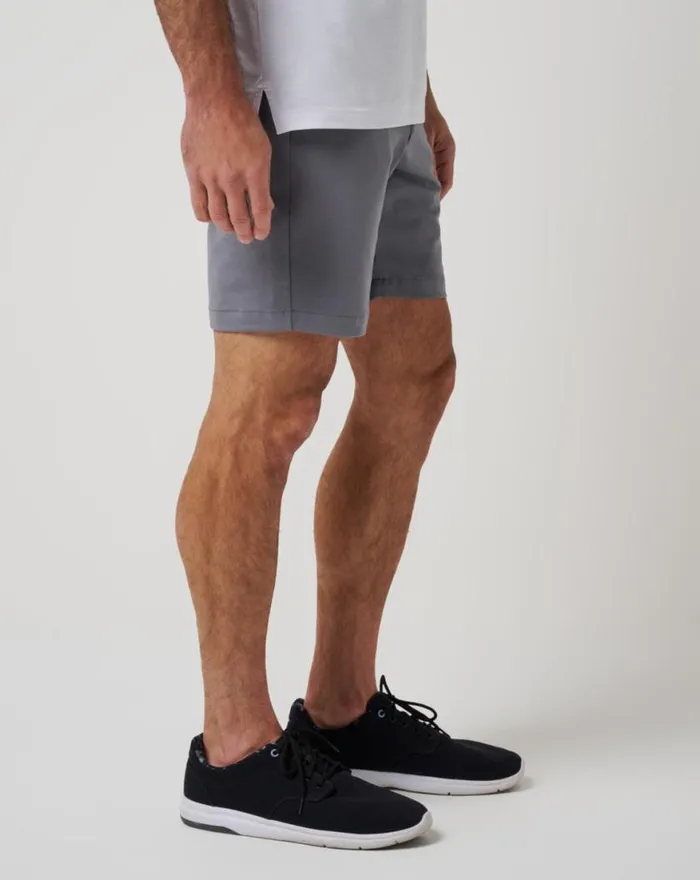 Men STRETCHKNIT SHORT 8IN Quiet Shade TravisMathew Shorts