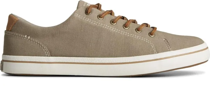 Men Striper II Linen LTT Sneaker Taupe Sperry Sneakers