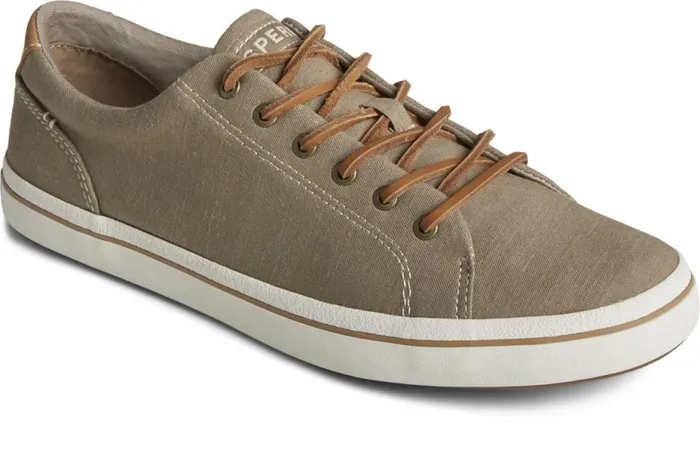 Men Striper II Linen LTT Sneaker Taupe Sperry Sneakers Men Striper II Linen LTT Sneaker Taupe Sperry Sneakers