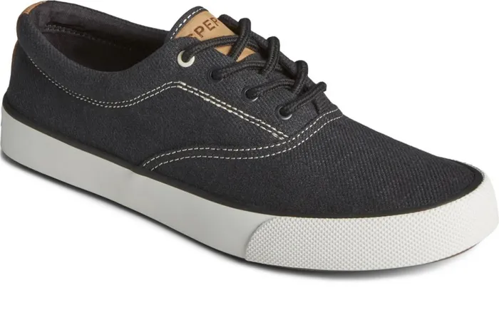 Men Striper II Slub Linen Sneaker Black Sperry Sneakers Men Striper II Slub Linen Sneaker Black Sperry Sneakers