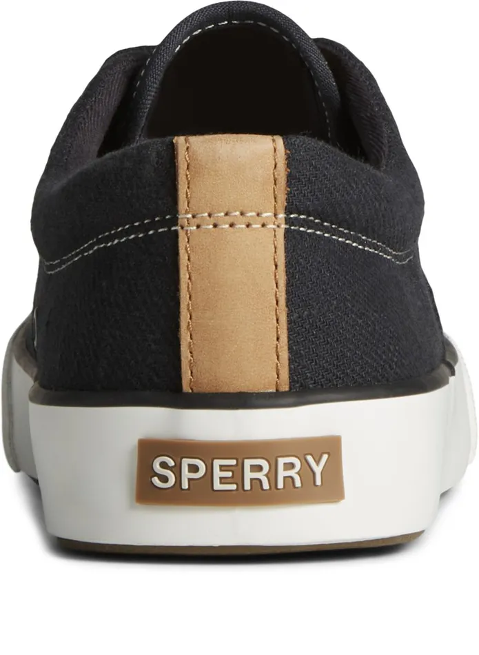 Men Striper II Slub Linen Sneaker Black Sperry Sneakers Men Striper II Slub Linen Sneaker Black Sperry Sneakers