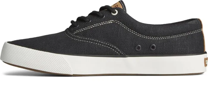 Men Striper II Slub Linen Sneaker Black Sperry Sneakers Men Striper II Slub Linen Sneaker Black Sperry Sneakers