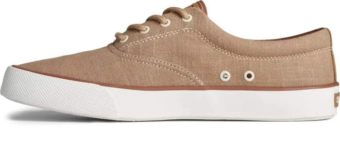 Men Striper II Slub Linen Sneaker Taupe Sperry Sneakers Men Striper II Slub Linen Sneaker Taupe Sperry Sneakers