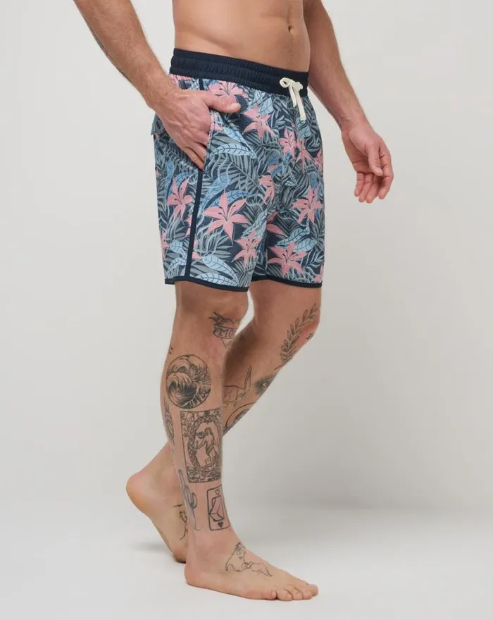 Men SUMMER GLOW SHORT BOARDSHORT Heather Total Eclipse TravisMathew Boardshorts