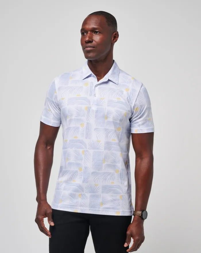 Men SUN GUILT POLO White TravisMathew Polos