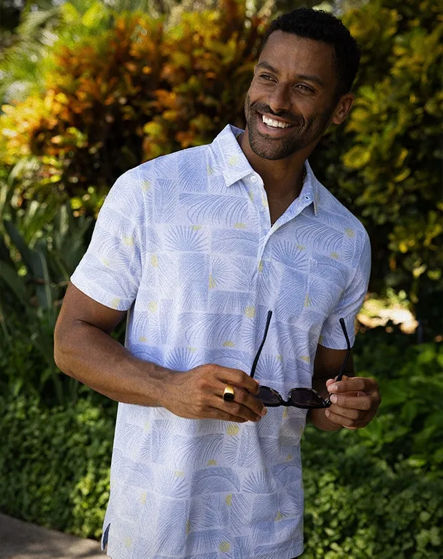 Men SUN GUILT POLO White TravisMathew Polos