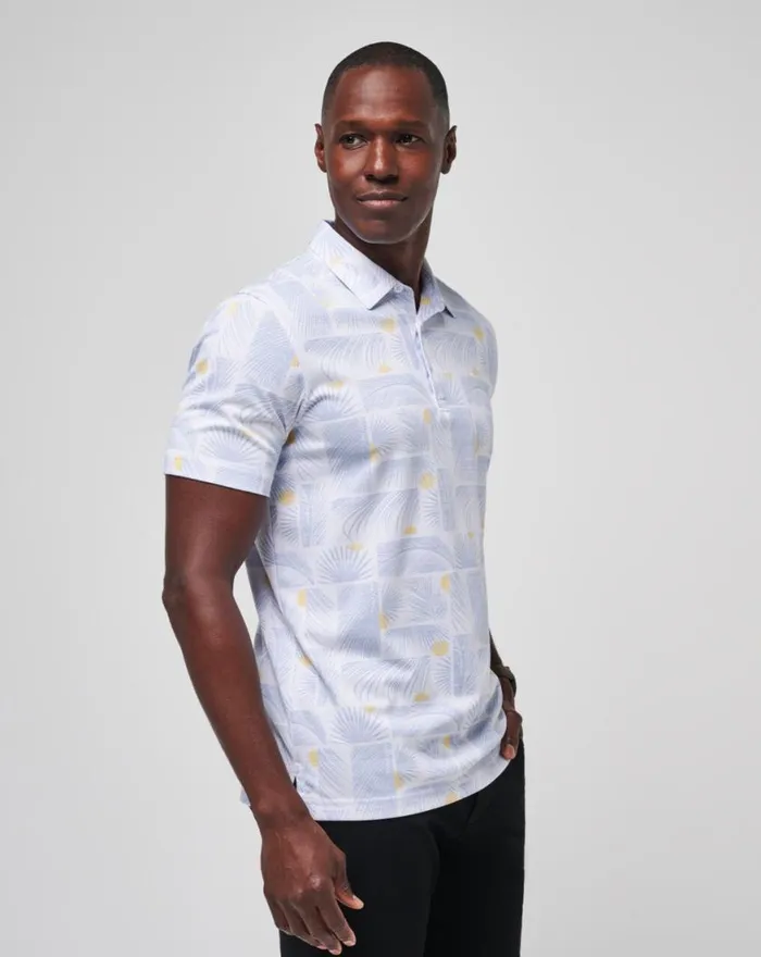 Men SUN GUILT POLO White TravisMathew Polos