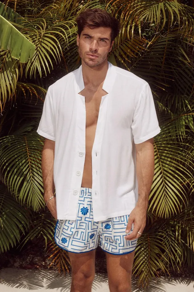 Men Swim Runaway The Label NEO BOARDSHORT Arienzo Blue