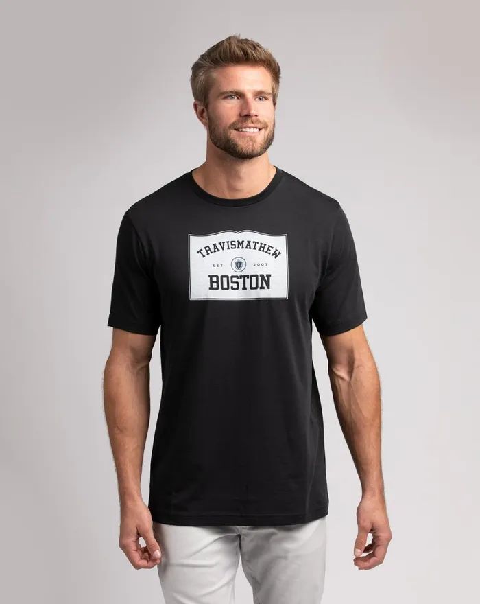 Men TAKE THE T TEE Black TravisMathew Tees