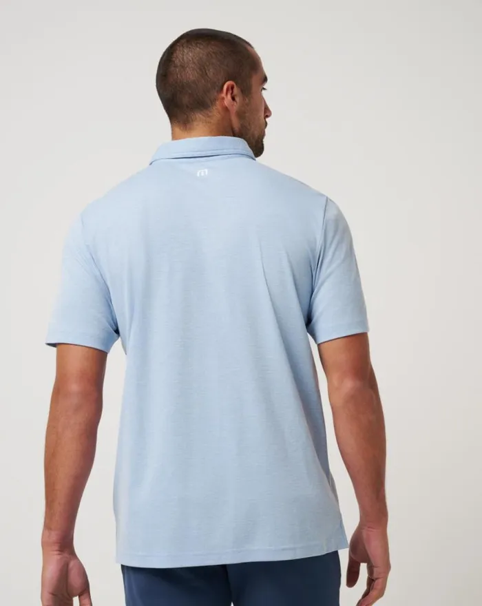 Men TEXAS RANGERS PLAYOFF PITCH POLO Heather Blue TravisMathew Polos
