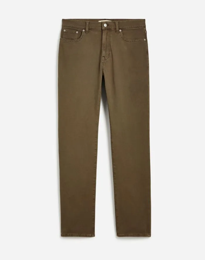 Men The Allday 1991 StraightLeg Pant Driftwood Brown Madewell Jeans