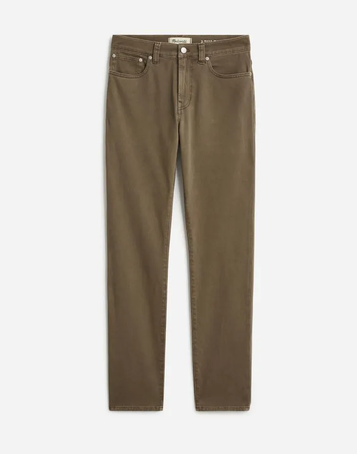 Men The Athletic Allday Slim Pant Driftwood Brown Madewell Jeans