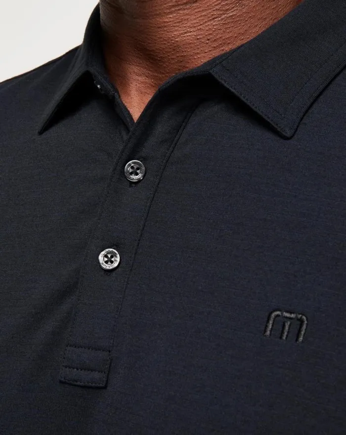 Men THE HEATER POLO Black TravisMathew Polos