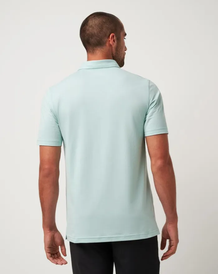 Men THE HEATER POLO Eggshell Blue TravisMathew Polos