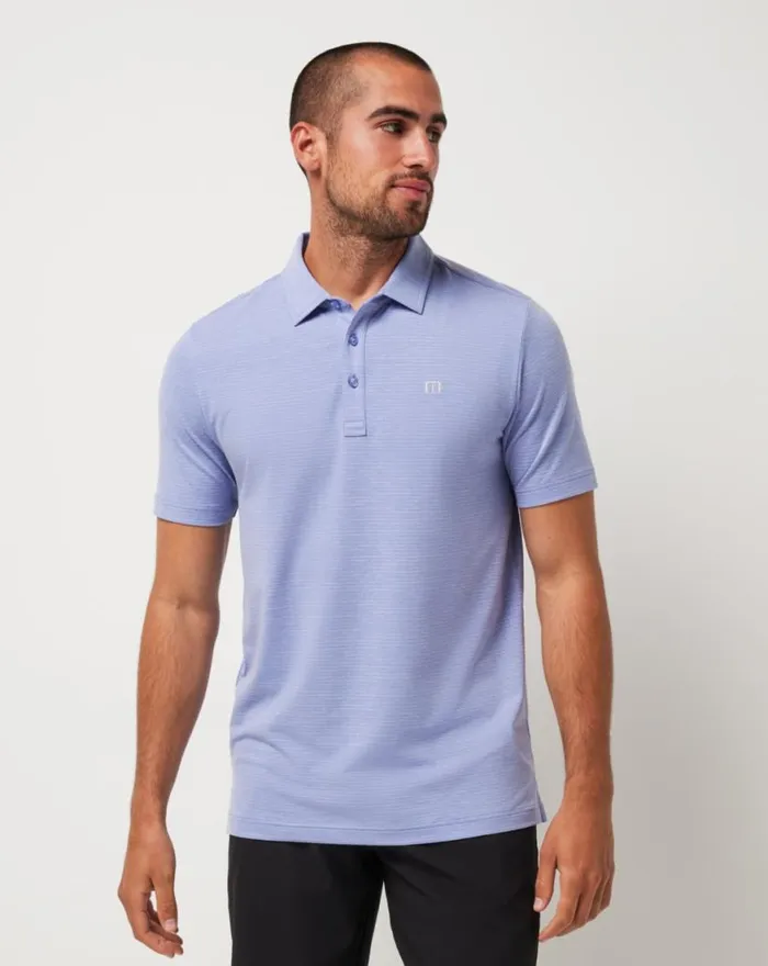 Men THE HEATER POLO Heather Violet Storm TravisMathew Polos