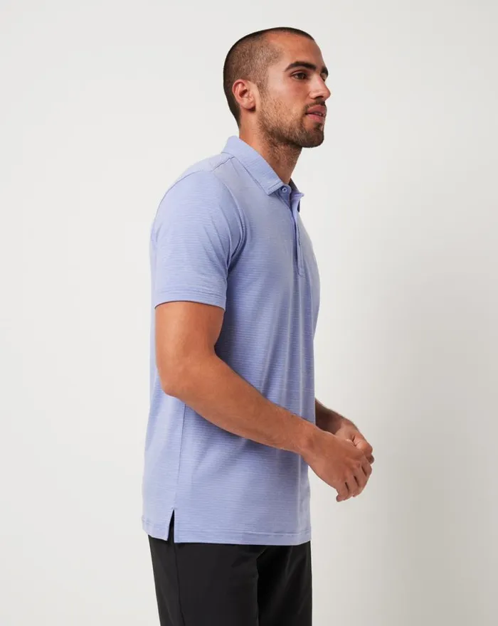 Men THE HEATER POLO Heather Violet Storm TravisMathew Polos