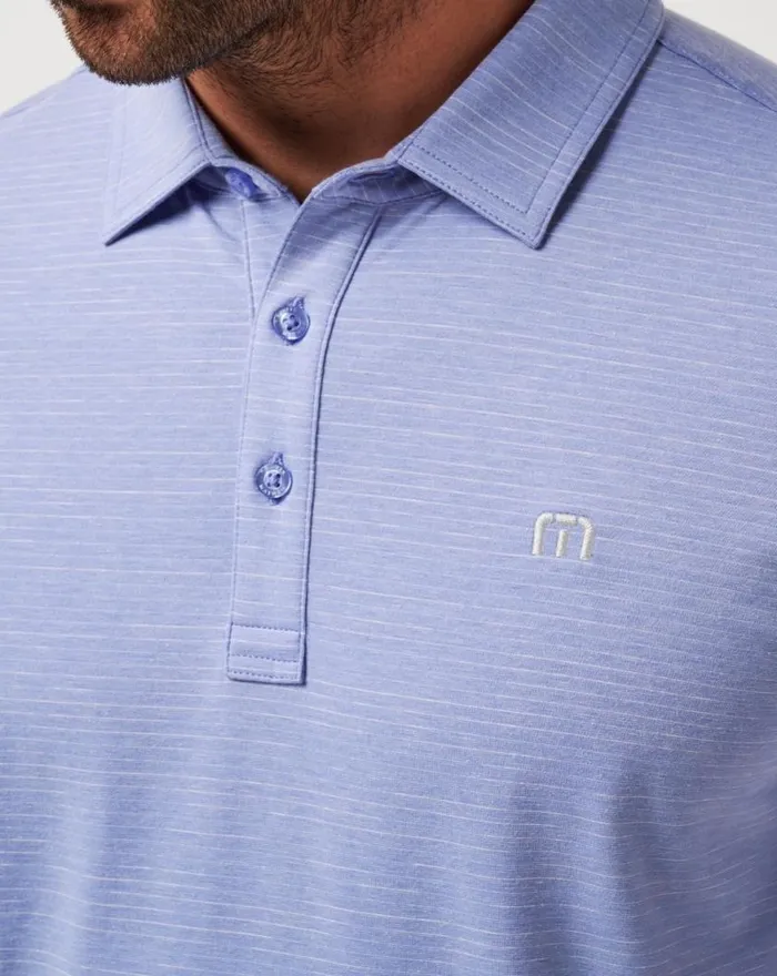 Men THE HEATER POLO Heather Violet Storm TravisMathew Polos