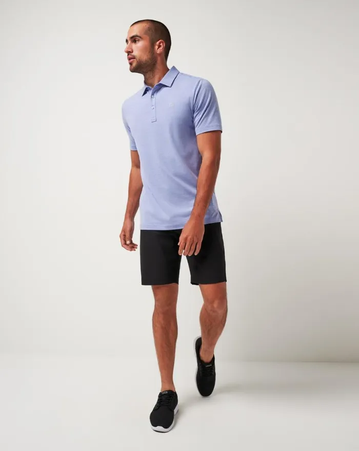 Men THE HEATER POLO Heather Violet Storm TravisMathew Polos