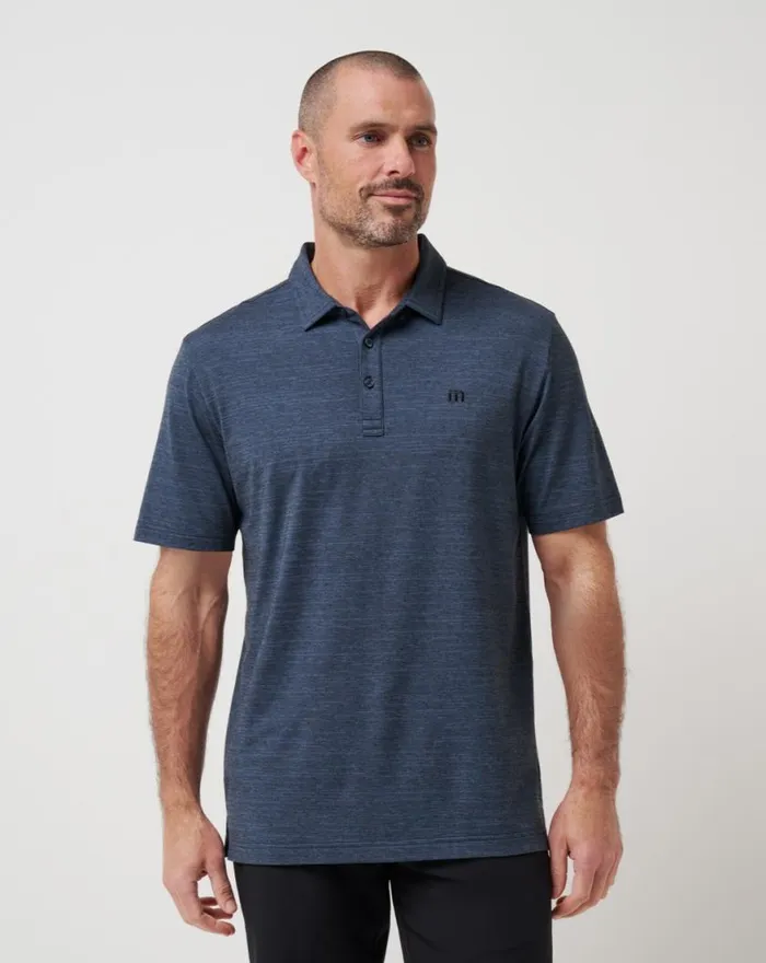 Men THE HEATER POLO Vintage Indigoblack TravisMathew Polos
