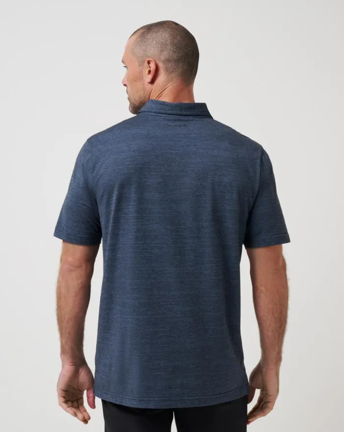 Men THE HEATER POLO Vintage Indigoblack TravisMathew Polos