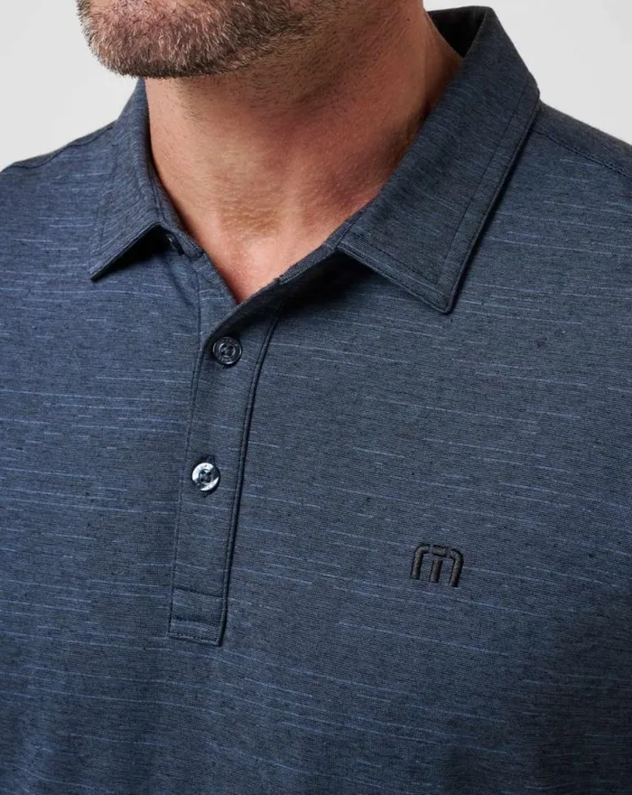 Men THE HEATER POLO Vintage Indigoblack TravisMathew Polos