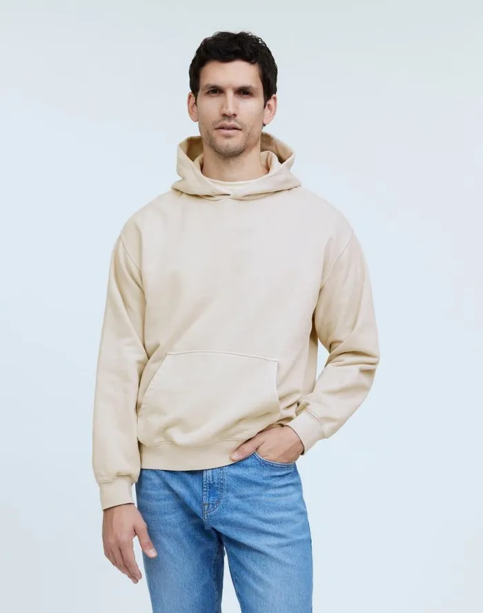 Men The McCarren Midweight Hoodie Sweatshirt Bleached Canvas Madewell Hoodies and Sweatshirts Men The McCarren Midweight Hoodie Sweatshirt Bleached Canvas Madewell Hoodies and Sweatshirts