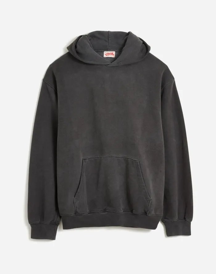 Men The McCarren Midweight Hoodie Sweatshirt Coal Madewell Hoodies and Sweatshirts
