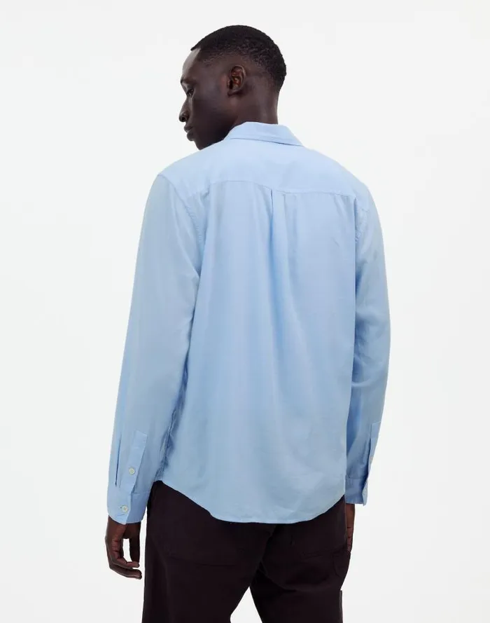 Men The Perfect Shirt In Softdrape Twill Peri Blue Madewell Shirts