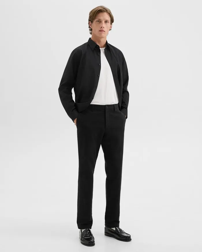 Men Theory Pants Zaine Pant In Moleskin Twill Black