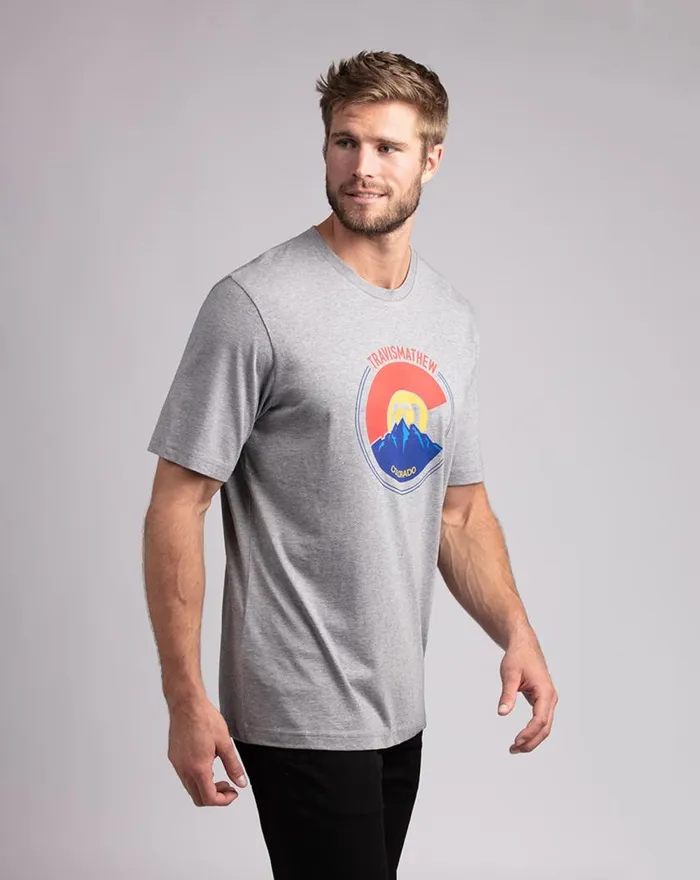 Men THIN AIR TEE Heather Grey TravisMathew Tees