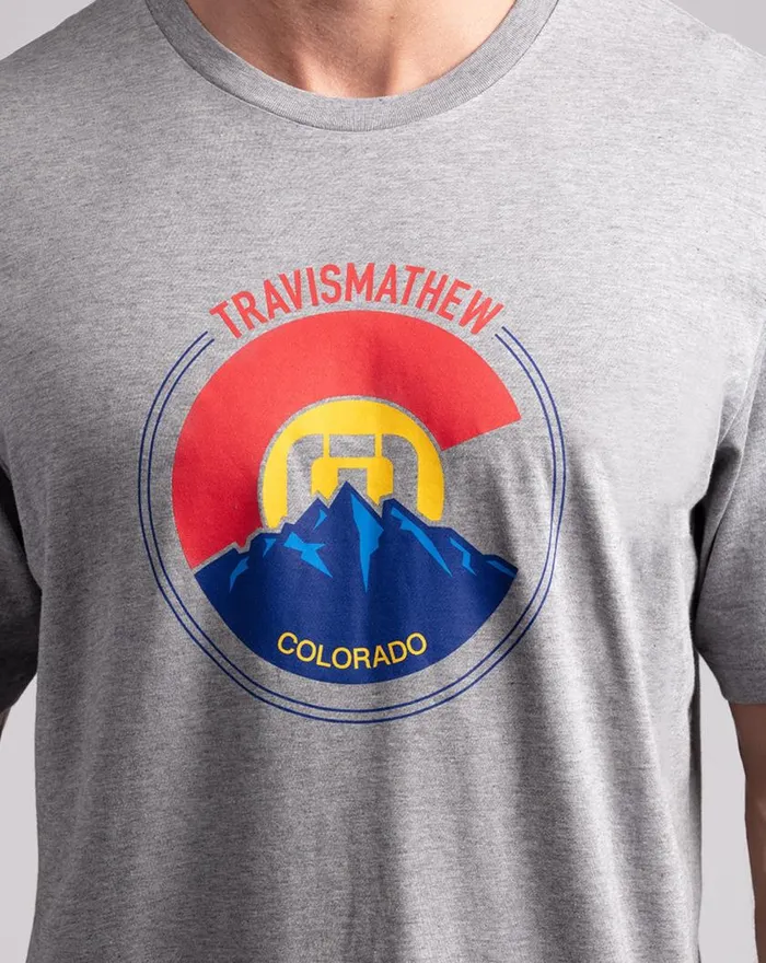 Men THIN AIR TEE Heather Grey TravisMathew Tees