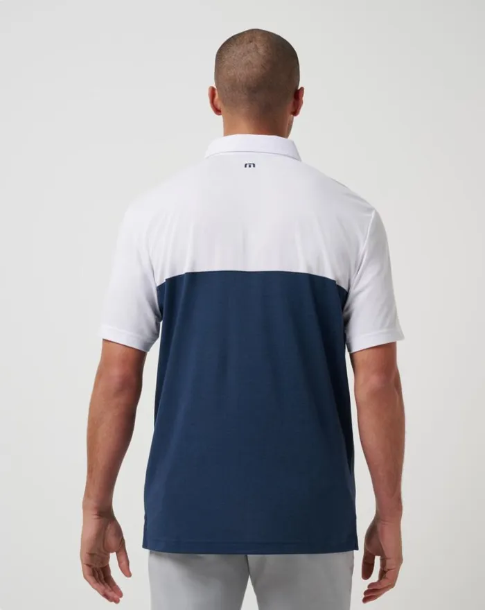 Men TORONTO BLUE JAYS HOME RUN LEADER POLO Whitenavy TravisMathew Polos