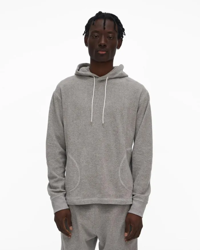 Men Towel Hoodie Vapor Heather Helmut Lang Sweatshirts