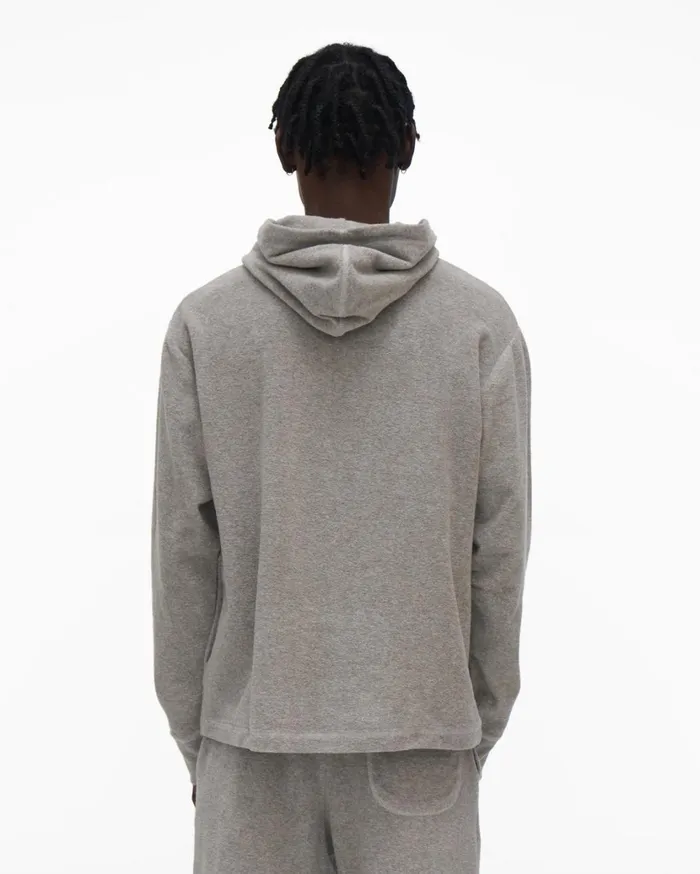 Men Towel Hoodie Vapor Heather Helmut Lang Sweatshirts