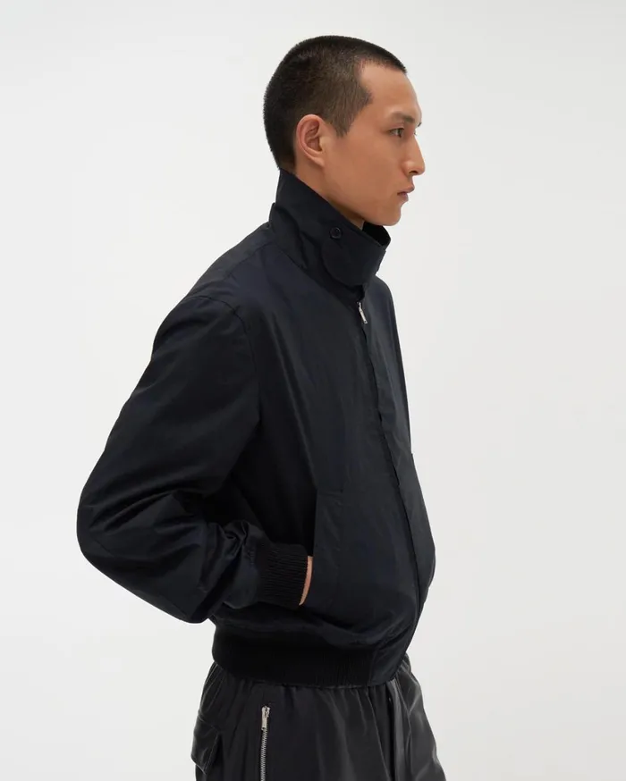 Men Trench Bomber Jacket Patrol Navy Helmut Lang Outerwear