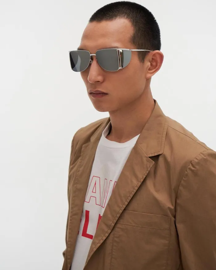 Men Two Button Suit Jacket Trench Helmut Lang Jackets