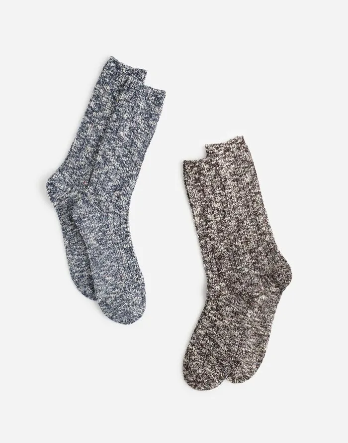 Men TwoPack Camp Socks Night Indigo Madewell Socks