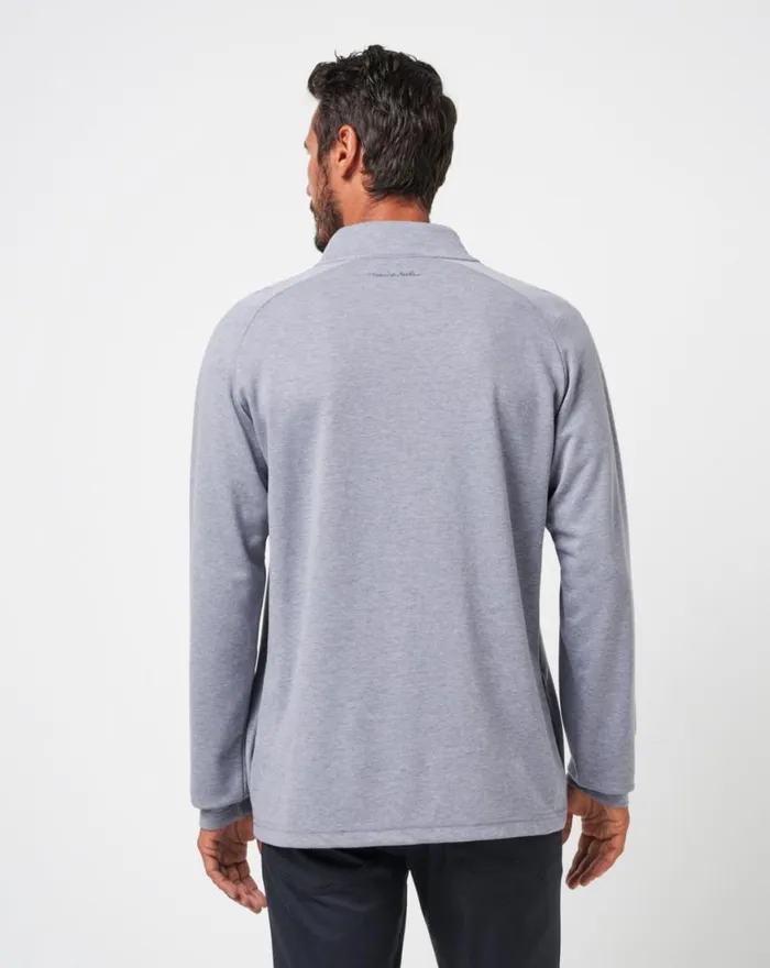 Men UPGRADED QUARTER ZIP Heather Grey TravisMathew Quarter Zips