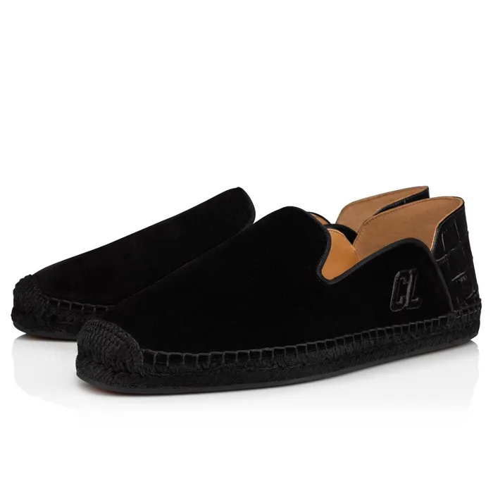 Men Varsi Espadon Espadrilles 8211 Leather 8211 Black Black Christian Louboutin Sandals and Espadrilles Men Varsi Espadon Espadrilles 8211 Leather 8211 Black Black Christian Louboutin Sandals and Espadrilles