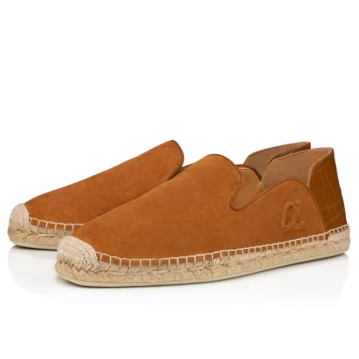 Men Varsi Espadon Espadrilles 8211 Leather 8211 Cinnamon Brown Christian Louboutin Sandals and Espadrilles Men Varsi Espadon Espadrilles 8211 Leather 8211 Cinnamon Brown Christian Louboutin Sandals and Espadrilles