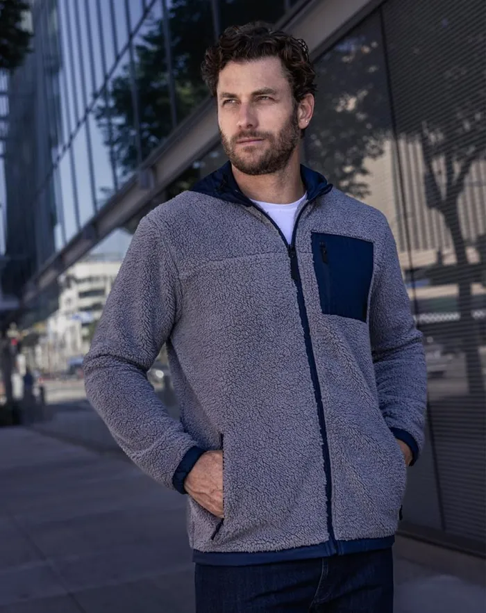 Men VENTURE SHERPA JACKET Sleettotal Eclipse TravisMathew Jackets