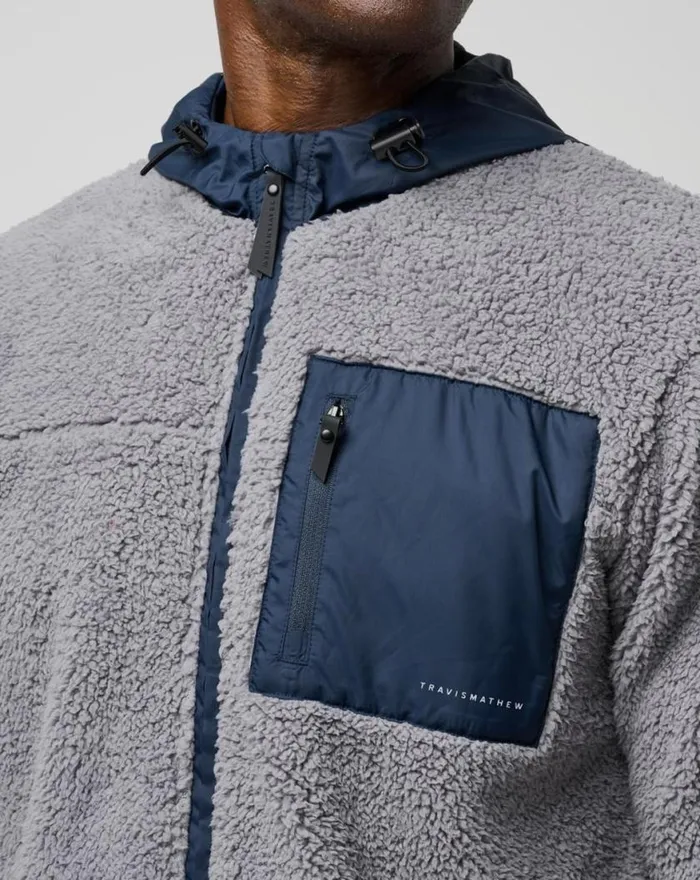 Men VENTURE SHERPA JACKET Sleettotal Eclipse TravisMathew Jackets