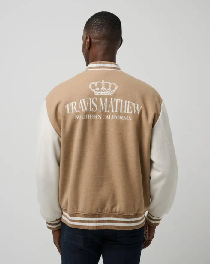 Men VICTORY MILE JACKET Moonbeam TravisMathew Jackets