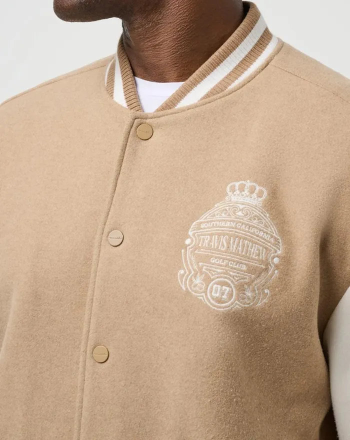 Men VICTORY MILE JACKET Moonbeam TravisMathew Jackets