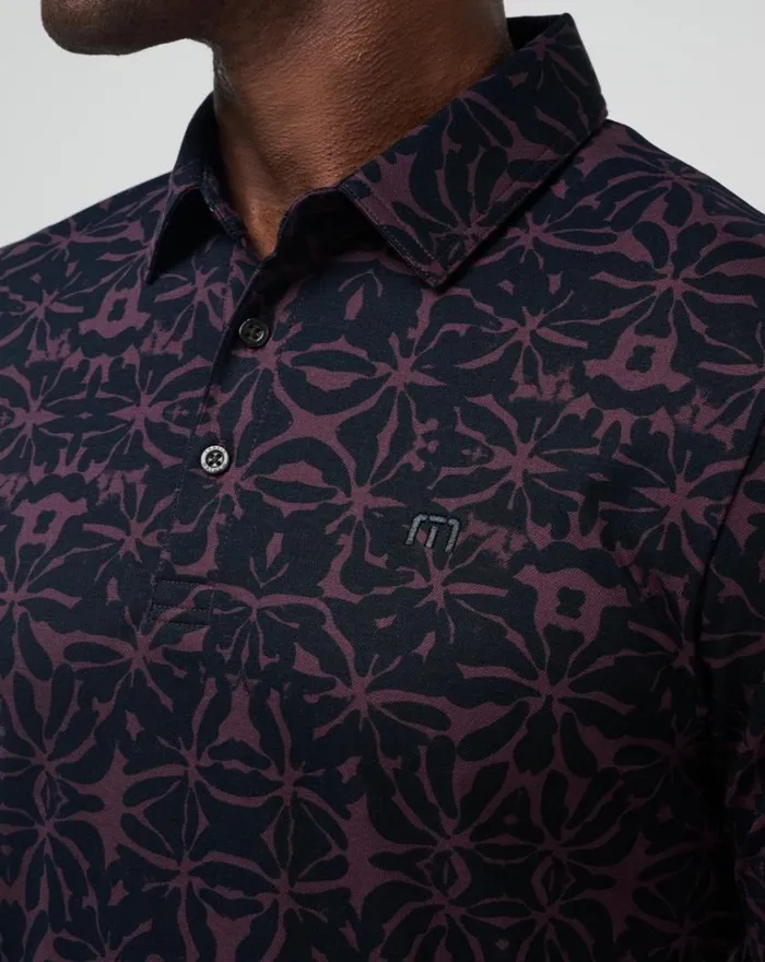 Men VINE CITY POLO Plum TravisMathew Polos