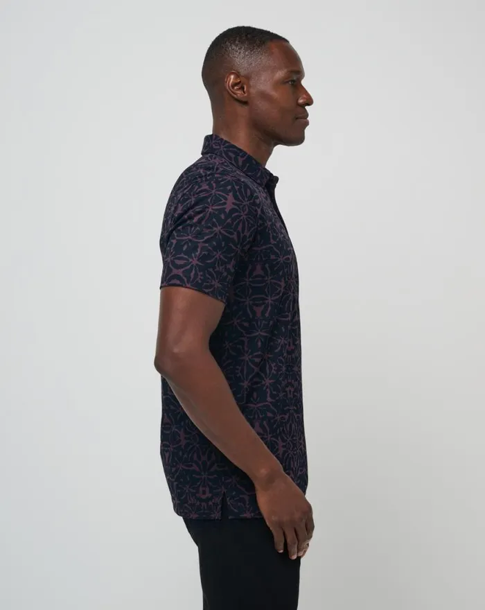 Men VINE CITY POLO Plum TravisMathew Polos