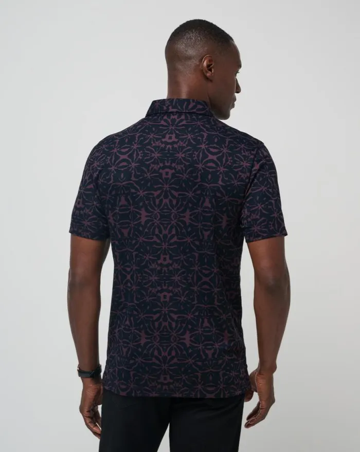 Men VINE CITY POLO Plum TravisMathew Polos