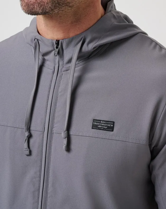 Men WANDERLUST HOODIE Quiet Shade TravisMathew Hoodies and Sweatshirts
